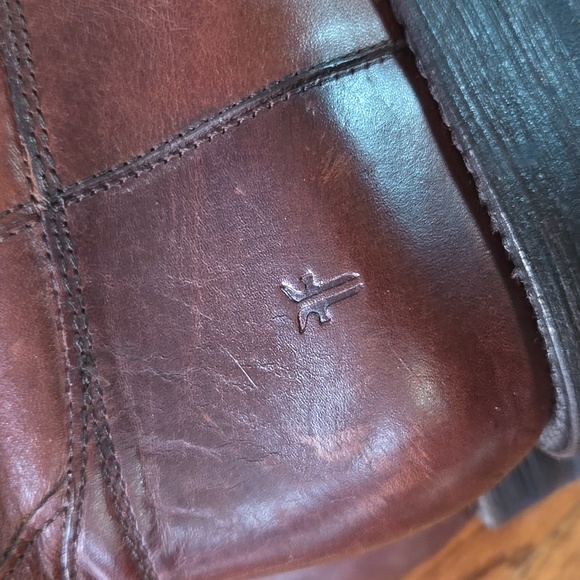 Frye Jayden Size 7B Button Brown Leather Knee High Fall/Winter Tall Ridi… - Picture 9 of 15